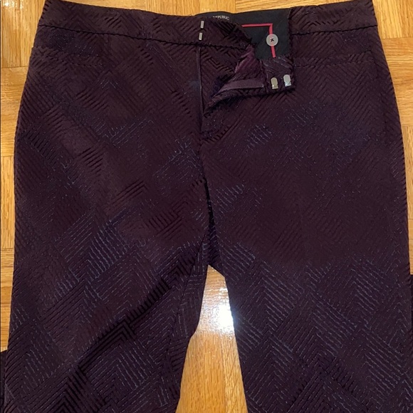 Plum colored holiday Banana Republic Factory pants - Picture 1 of 3